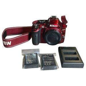 EXC++ RED Nikon D3200 Digital SLR Camera Body‎ Only
